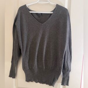 Le Chateau Charcoal V-Neck Sweater